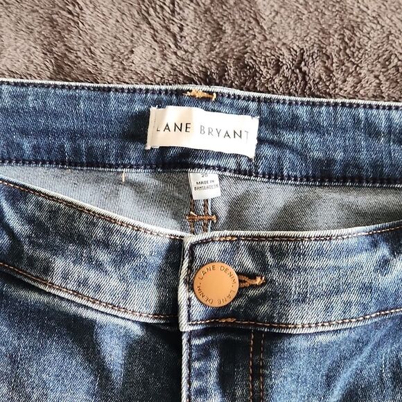 Lany Bryant Bermuda Jean Shorts Womens Plus 20 High Rise - Picture 3 of 6